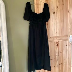 DISSH black linen dress size 8